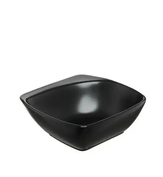 AMBITION SALSA Salaterka kwadratowa 14,5 cm / czarna porcelana
