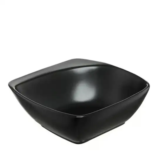 AMBITION SALSA Salaterka kwadratowa 19 cm / czarna porcelana