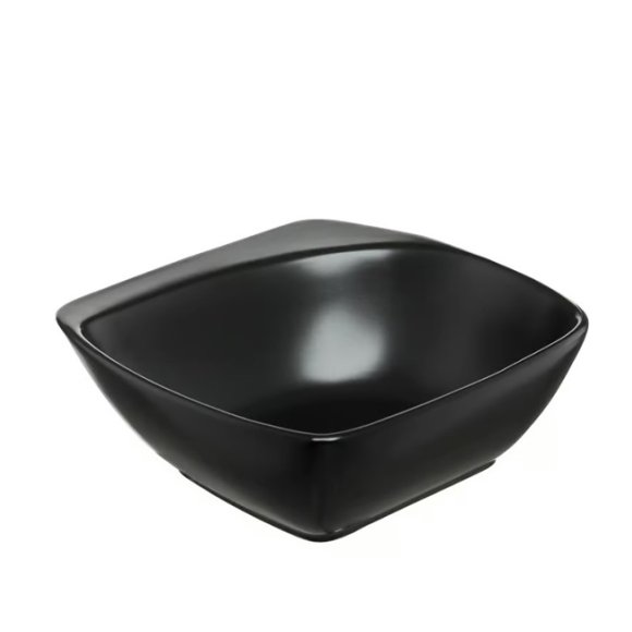 AMBITION SALSA Salaterka kwadratowa 19 cm / czarna porcelana