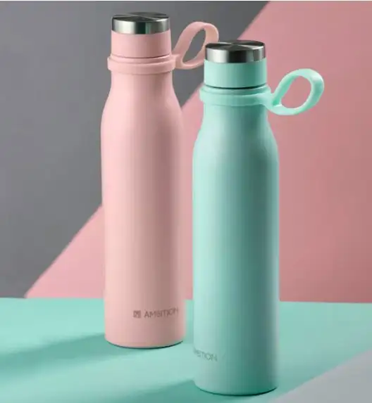 AMBITION SILKY Butelka termiczna ze stali nierdzewnej 480 ml / różowa