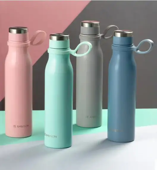 AMBITION SILKY Butelka termiczna ze stali nierdzewnej 480 ml / różowa