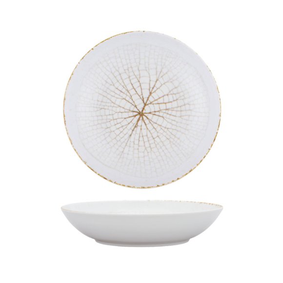 LUBIANA ROMA KERAJET | 104 KJ LEAF | Talerz głęboki 22 cm  | 9036