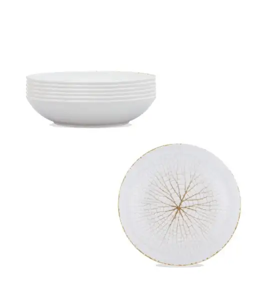 LUBIANA BOSS KERAJET | 104 KJ LEAF | 6x Talerz głęboki 22 cm  | 9036