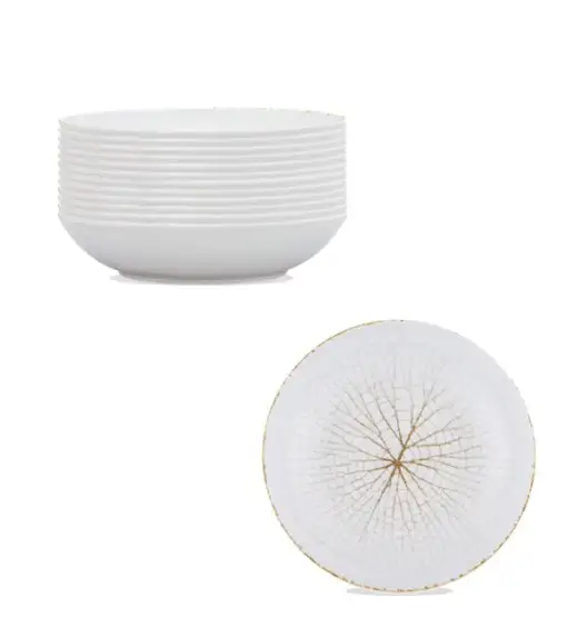 LUBIANA ROMA KERAJET | 104 KJ LEAF | 12x Talerz głęboki 22 cm  | 9036