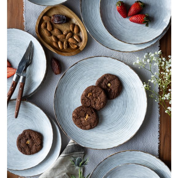 LUBIANA BOSS KERAJET | 101 KJ RAYADO | 6x Talerz deserowy 20,5 cm  | 9015