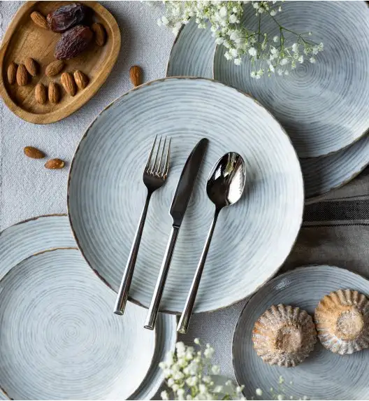 LUBIANA BOSS KERAJET | 101 KJ RAYADO | 12x Talerz deserowy 20,5 cm  | 9015