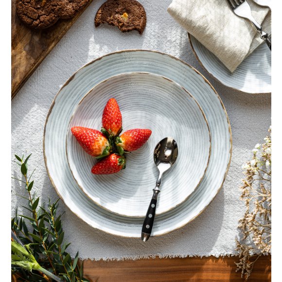 LUBIANA BOSS KERAJET | 101 KJ RAYADO | 12x Talerz deserowy 20,5 cm  | 9015