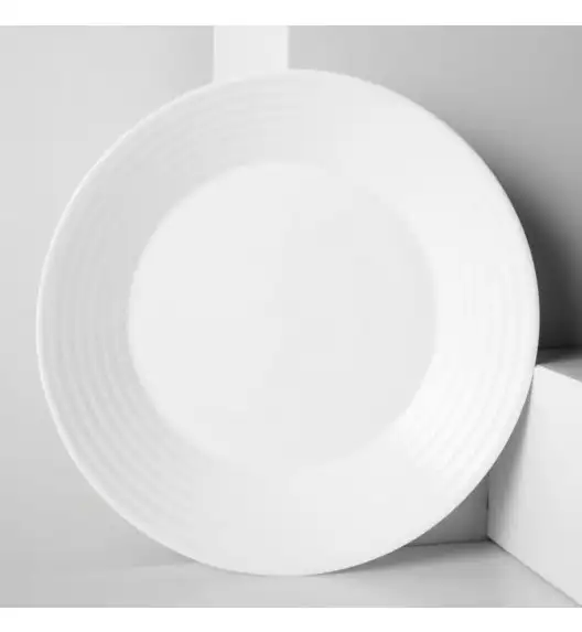 LUMINARC HARENA Komplet obiadowy 12 el dla 6 os / biały / szkło hartowane