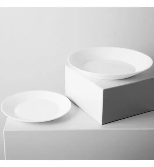 LUMINARC HARENA Komplet obiadowy 12 el dla 6 os / biały / szkło hartowane