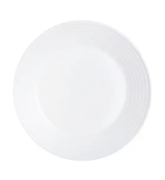 LUMINARC HARENA Komplet obiadowy 12 el dla 6 os / biały / szkło hartowane