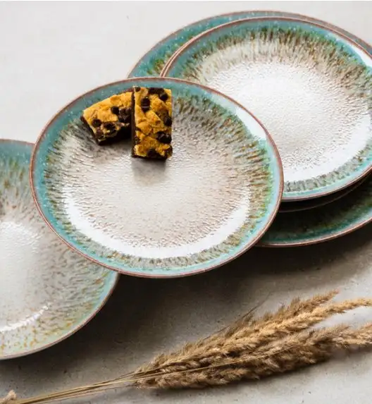 LUBIANA BOSS KERAJET | 097 KJ OXIDO TURQUES | 6x Talerz deserowy 20,5 cm  | 9017