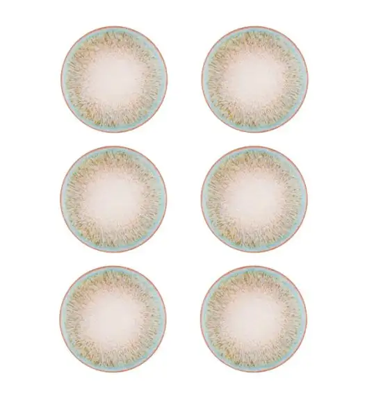 LUBIANA BOSS KERAJET | 097 KJ OXIDO TURQUES | 6x Talerz deserowy 20,5 cm  | 9017