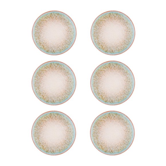 LUBIANA BOSS KERAJET | 097 KJ OXIDO TURQUES | 6x Talerz deserowy 20,5 cm  | 9017