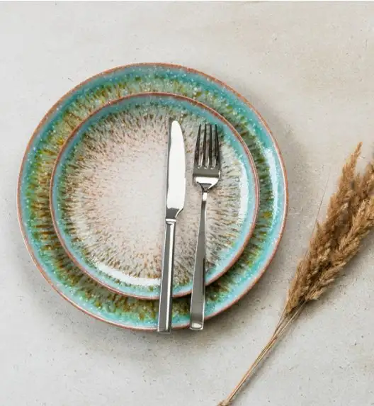 LUBIANA BOSS KERAJET | 097 KJ OXIDO TURQUES | 12x Talerz deserowy 20,5 cm  | 9017