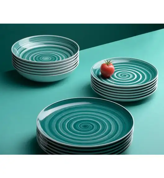 WYPRZEDAŻ! CHODZIEŻ CITY CT32 SZAŁWIA Serwis obiadowy 18 el / 6 osób / porcelana