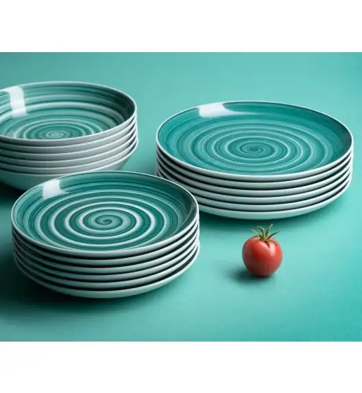 WYPRZEDAŻ! CHODZIEŻ CITY CT32 SZAŁWIA Serwis obiadowy 18 el / 6 osób / porcelana