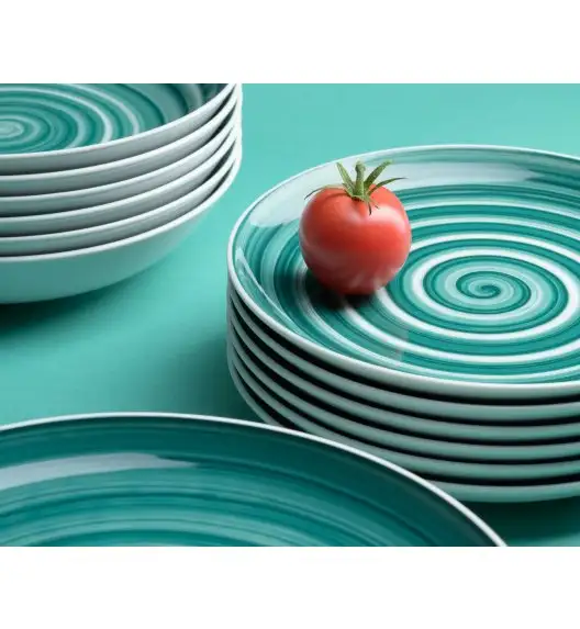 WYPRZEDAŻ! CHODZIEŻ CITY CT32 SZAŁWIA Serwis obiadowy 18 el / 6 osób / porcelana