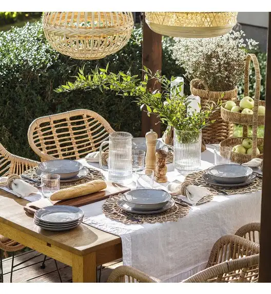 CHODZIEŻ CITY CT01 ŻYWIOŁY Serwis obiadowy 18 el / 6 osób / WULKANICZNA ZIEMIA / porcelana