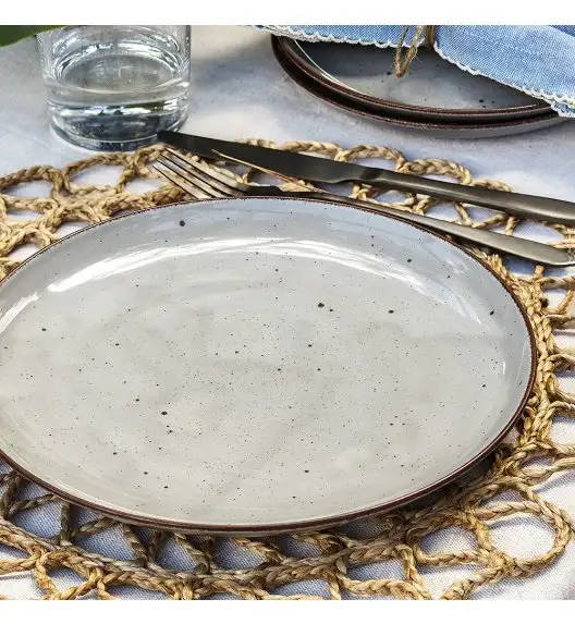 CHODZIEŻ CITY CT01 ŻYWIOŁY Serwis obiadowy 18 el / 6 osób / WULKANICZNA ZIEMIA / porcelana