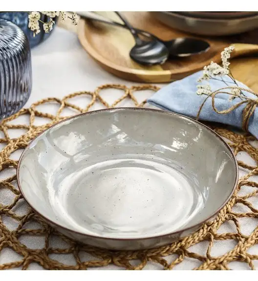 CHODZIEŻ CITY CT01 ŻYWIOŁY Serwis obiadowy 18 el / 6 osób / WULKANICZNA ZIEMIA / porcelana