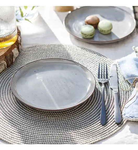 CHODZIEŻ CITY CT01 ŻYWIOŁY Serwis obiadowy 18 el / 6 osób / WULKANICZNA ZIEMIA / porcelana