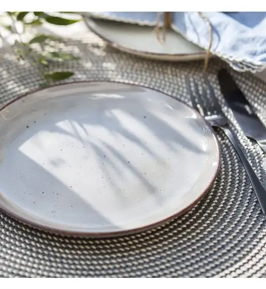 CHODZIEŻ CITY CT01 ŻYWIOŁY Serwis obiadowy 18 el / 6 osób / WULKANICZNA ZIEMIA / porcelana