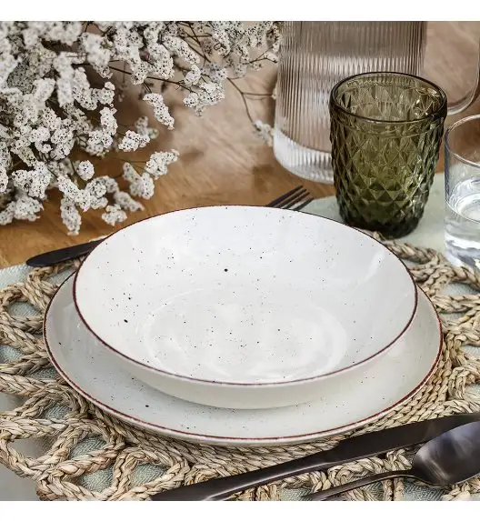 CHODZIEŻ CITY CT02 ŻYWIOŁY Serwis obiadowy 18 el / 6 osób / PUSTYNNY PIASEK / porcelana