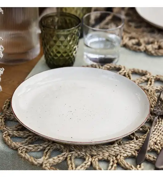 CHODZIEŻ CITY CT02 ŻYWIOŁY Serwis obiadowy 18 el / 6 osób / PUSTYNNY PIASEK / porcelana