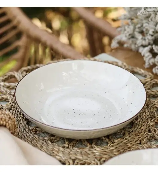 CHODZIEŻ CITY CT02 ŻYWIOŁY Serwis obiadowy 18 el / 6 osób / PUSTYNNY PIASEK / porcelana