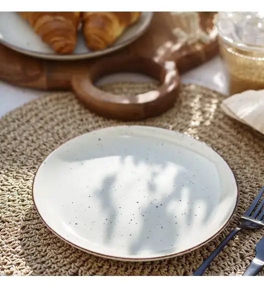 CHODZIEŻ CITY CT02 ŻYWIOŁY Serwis obiadowy 18 el / 6 osób / PUSTYNNY PIASEK / porcelana