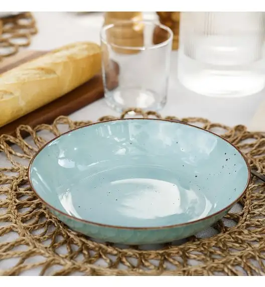 CHODZIEŻ CITY CT05 ŻYWIOŁY Serwis obiadowy 18 el / 6 osób / SPOKÓJ OCEANU / porcelana