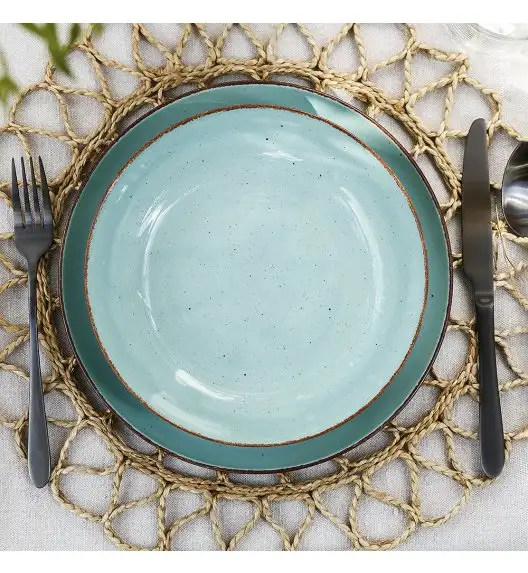 CHODZIEŻ CITY CT05 ŻYWIOŁY Serwis obiadowy 18 el / 6 osób / SPOKÓJ OCEANU / porcelana