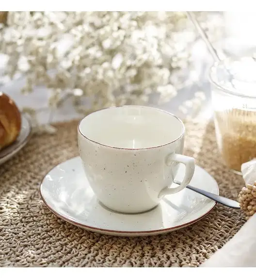 CHODZIEŻ CITY CT02 ŻYWIOŁY Serwis kawowy 12 el / 6 osób / PUSTYNNY PIASEK / porcelana