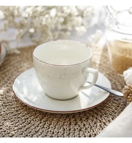 CHODZIEŻ CITY CT02 ŻYWIOŁY Serwis kawowy 12 el / 6 osób / PUSTYNNY PIASEK / porcelana