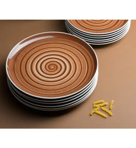 CHODZIEŻ CITY CT33 CYNAMON Serwis obiadowy 18 el / 6 osób / porcelana