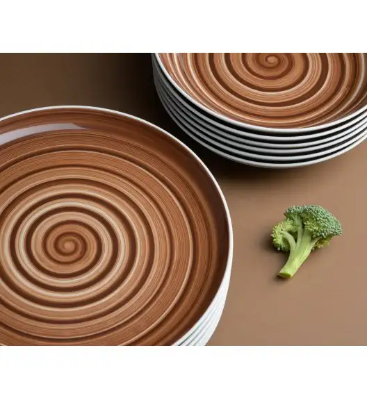 CHODZIEŻ CITY CT33 CYNAMON Serwis obiadowy 18 el / 6 osób / porcelana