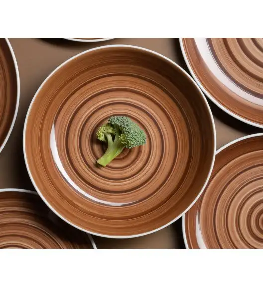 CHODZIEŻ CITY CT33 CYNAMON Serwis obiadowy 18 el / 6 osób / porcelana