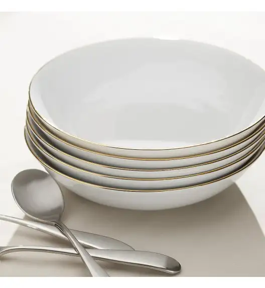 CHODZIEŻ CITY B326 ZŁOTY Serwis obiadowy 44 el / 12 osób / porcelana