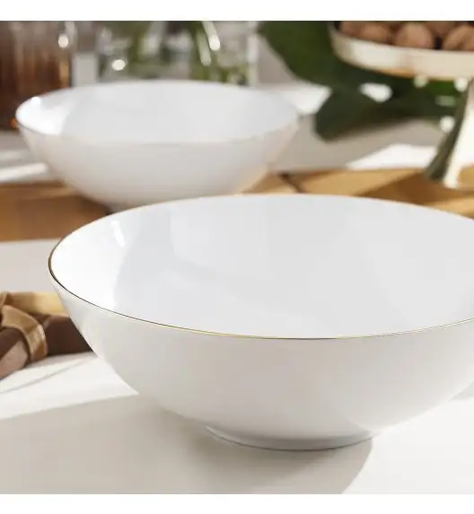 CHODZIEŻ CITY B326 ZŁOTY Serwis obiadowy 44 el / 12 osób / porcelana