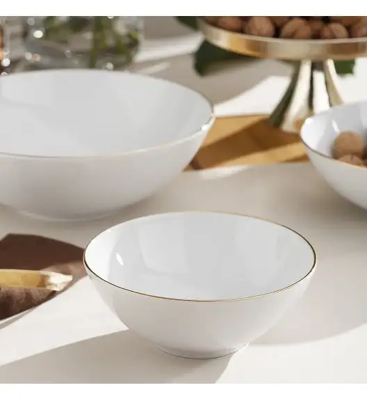 CHODZIEŻ CITY B326 ZŁOTY Serwis obiadowy 44 el / 12 osób / porcelana