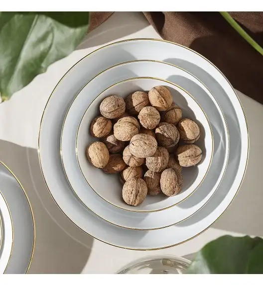 CHODZIEŻ CITY B326 ZŁOTY Serwis obiadowy 44 el / 12 osób / porcelana