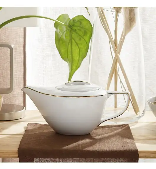 CHODZIEŻ CITY B326 ZŁOTE Serwis kawowy 39 el / 12 osób / porcelana