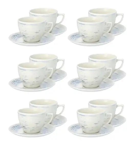 CHODZIEŻ CITY CT22 BORÓWKOWY KREM Serwis kawowy 24 el / 12 osób / porcelana