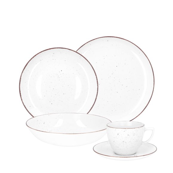 CHODZIEŻ CITY CT00 ŻYWIOŁY Serwis obiadowo-kawowy 60 el / 12 osób / CHŁODNY POWIEW / porcelana