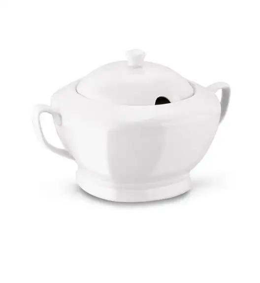 Tadar Waza porcelanowa do zupy 2,5 l / biała