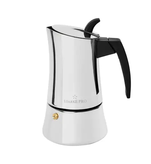 STARKE PRO ROBUSTA Kawiarka stalowa 300 ml / 6 filiżanek espresso / indukcja
