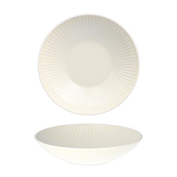 CHODZIEŻ DALIA GL04 DELICJA Talerz głęboki 21,5 cm / kremowy / porcelana