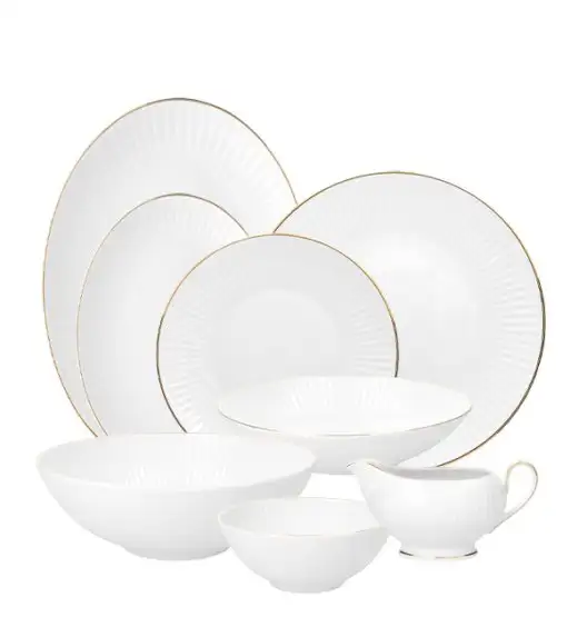CHODZIEŻ DALIA 3612 ZŁOTA LINIA Serwis obiadowy 44 el / 12 osób / porcelana