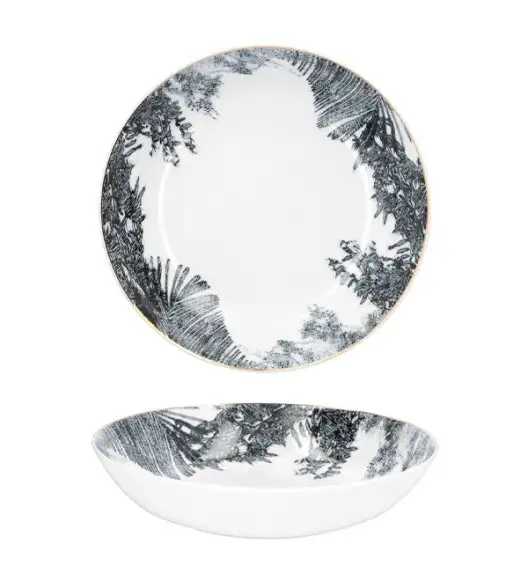 CHODZIEŻ CITY G316 NATURA Talerz głęboki obiadowy 21 cm / porcelana