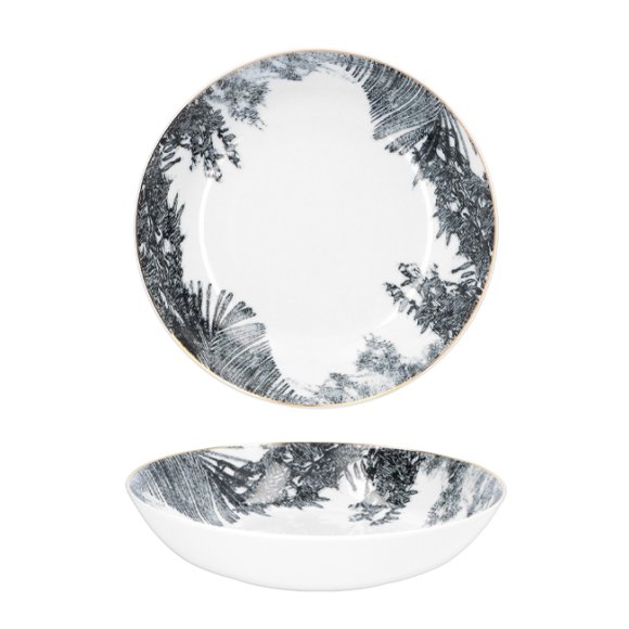 CHODZIEŻ CITY G316 NATURA Talerz głęboki obiadowy 21 cm / porcelana